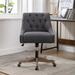 Swivel Lift Chairs Office Chairs Tufted Accent Chairs Charcoal Grey Padded Seat Desk Chairs Lounge Chairs for Living Room