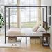 Canopy Bed Frame Four-Poster Platform Metal Bed Frame with Storage