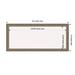 Parisian Silver Wood Framed White Corkboard Bulletin Board