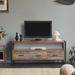 60-Inch Reclaimed Wood TV Console Table with Three Drawers, Open Shelf, and Antique Finish, Ample Storage Space