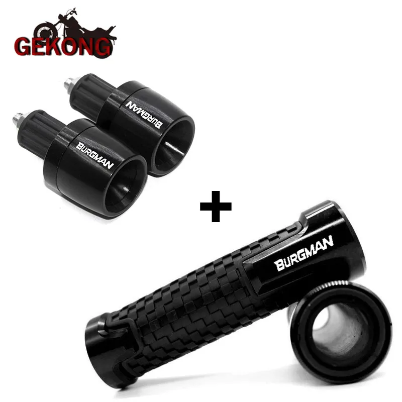 Motorrad Handgriffe Griff Bar End Kappe Stecker 22 MM Lenker Enden FÜR AN200 AN250 AN400 AN650 Burgman EINE 125 250 400 650 Image