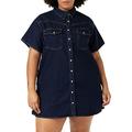 Levi's Damen Plus Size Elowen Western Dress Indigo Rinse (Schwarz) 4 X