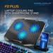 COOLCOLD Laptop Cooling Pad Gaming Laptop Cooler 3 Big Fans for 10-15.6 Inch Notebook Laptop Cooling Stand with 5 Height Adjustable 2 USB Ports & Phone Holder Control Fan Speed