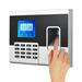 Walmeck Fingerprint Password Attendance Machine with 2.8 Inch Color Screen for Employee Checking-in Recorder