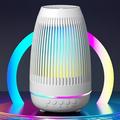 Ersazi Bluetooth Speakers Wireless Bluetooth Speaker Portable Wireless Bluetooth Speaker 5.0 Enhanced Bass Color Lights Suitable For Parties Travel Home And Outdoor On Clearance White