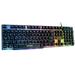 ENHANCE Voltaic 2 Gaming Keyboard - LED Backlit Membrane Keyboard with a Clear Circuit Design