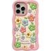 Kawaii Phone Cases for iPhone 14 Pro Cute Cartoon Flower Phone Case 3D Funny Colorful Candy Flower Phone Case for Women Girls Soft Silicone Shockproof Cover for iPhone 14 Pro