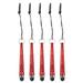 5pcs Metallic Stylus Pen for Touch Screens Mini Metal Capacitive Pens for Universal All Touchscreen Devices Red
