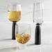 Set of 2 Oslo Glasses - Black, Black Champagne Flutes - Frontgate