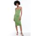 Zara Dresses | Nwt Zara Jacquard Dress | Color: Green/Pink | Size: S