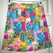 Lilly Pulitzer Skirts | Lilly Pulitzer Patch Wrap Skirt | Color: Pink/White | Size: 4 Fits 4/6