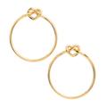 Kate Spade Jewelry | Kate Spade Gold Love Me Knot Hoop Earrings | Color: Gold | Size: Os