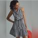 Anthropologie Dresses | Anthropologie | Maeve Nwt Plaid Mini Shirt Dress, A-Line, Gingham, Size 8 | Color: Blue/White | Size: 8