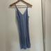 Free People Dresses | Free People Ribbed Knit Dress, Women’s Size Medium | Color: Blue | Size: M