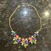 J. Crew Jewelry | J Crew Statement Necklace Multicolor Peach Green Teal Blue | Color: Blue/Green | Size: Os