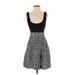 Express Casual Dress - A-Line: Gray Tweed Dresses - Women's Size 2