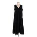 Shein Casual Dress - Midi: Black Solid Dresses - Women's Size 8