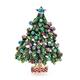 Green Enamel Tree Brooch Women's Men's Christmas Tree Party Casual Office Brooch Gift (Color: A, Size: 3.9cm*5.5cm) (Green 3.9cm*5.5cm)