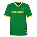 Official 2023 Women's Football World Cup Kids Team Shirt, Brazil, Green, 5-6 Years