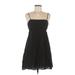 Love Tree Casual Dress - Mini: Black Solid Dresses - Women's Size Medium