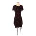 Divided by H&M Casual Dress: Black Damask Dresses - Women's Size Small