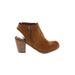 DV by Dolce Vita Ankle Boots: Tan Print Shoes - Women's Size 8 - Round Toe