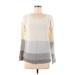 CALVIN KLEIN JEANS Pullover Sweater: Gray Tops - Women's Size Medium