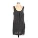 Old Navy Casual Dress - Shift Scoop Neck Sleeveless: Black Print Dresses - Women's Size Medium