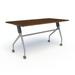 Compel Nifty Nesting Training Table w/ Casters Wood/Steel in Brown | 60 W x 30 D in | Wayfair NIF-7230-CW