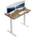 VIVO Electric 43” x 24” Stand Up Desk Workstation, B04B Series Wood/Metal in Brown/Gray | Wayfair DESK-KIT-W04N