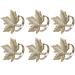 House of Hampton® Maple Aluminum Gold Napkin Rings | 2.95 H x 2.55 W x 2.24 D in | Wayfair 444E13E99B234B2FB454F479D9C69FD1