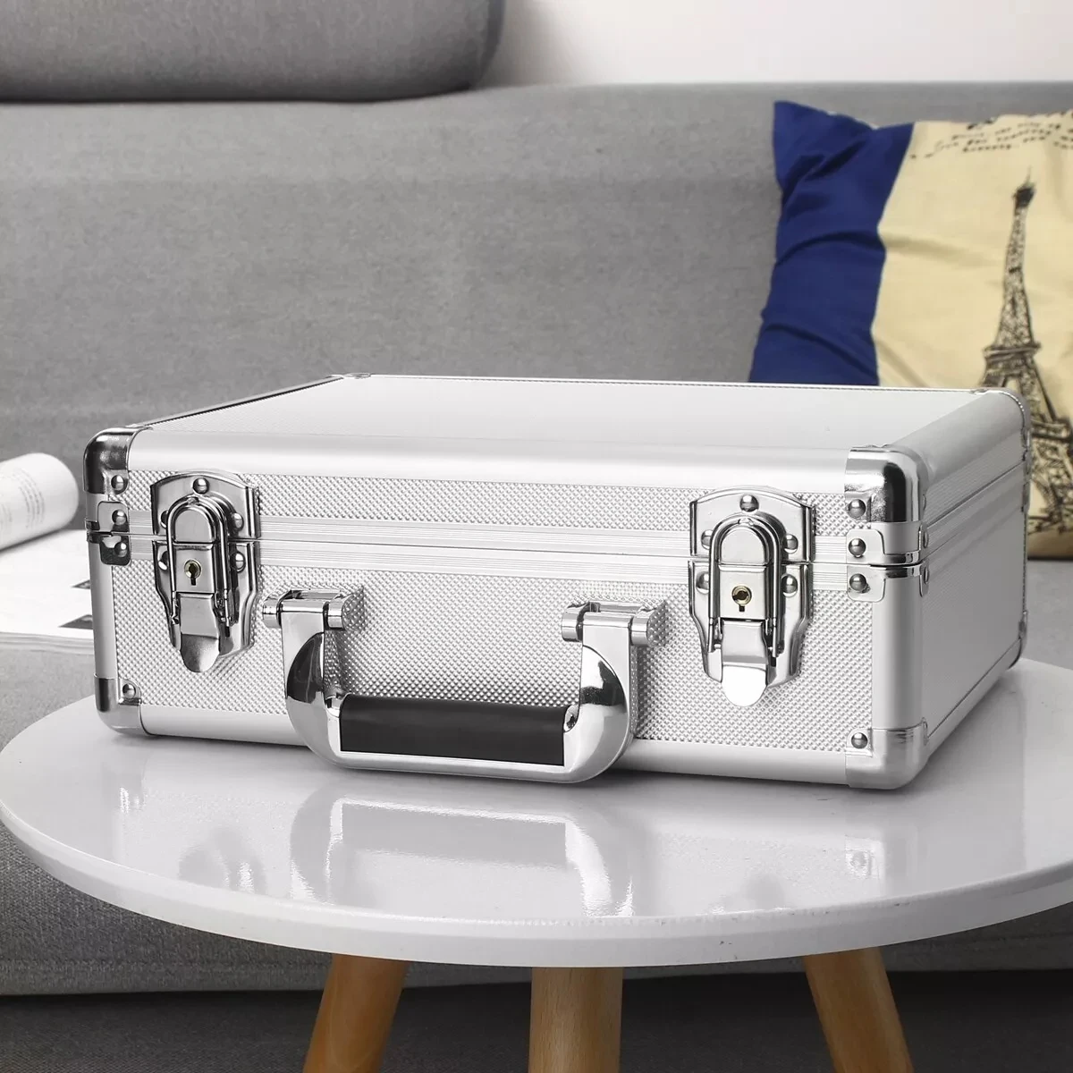 Boîte à outils Portable en aluminium, boîte à outils étanche pour équipement professionnel, mallette de transport rigide, mallette à outils pour instruments de sécurité, boîte de rangement