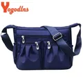 Yogodlns-Sac à bandoulière en nylon pour femme sac à main multi-poches sac messager de grande