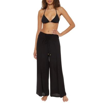 Ponza Lace-up Wide Leg Cover-up Pants