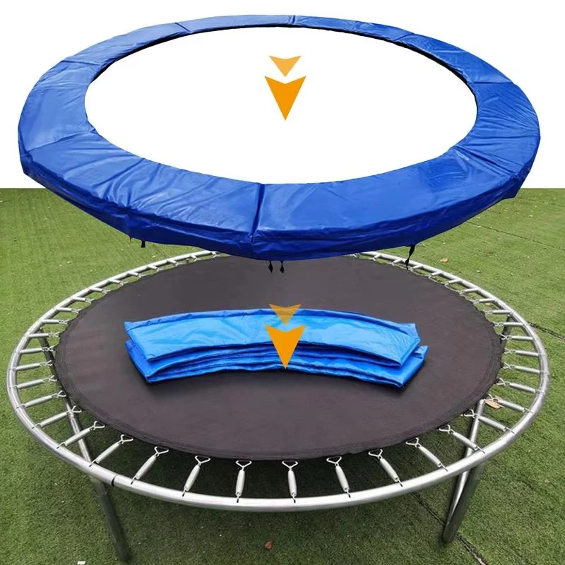 6/8/10 Fuß Trampolin-Schutzmatte, Trampolin-Sicherheitspolster, runde Feder, wasserabweisende Schutzhülle, Heimsport-Zubehör Image