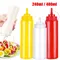 480ml Food Grade Squeeze Flaschen Würze Spender Ketchup Senf Mayo Heißer Salat Sauce Olivenöl Flaschen Küche Gadgets