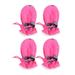 4pcs One Set Pet Non-slip Shoe Cover Adorable Rain Shoes Creative Sole Footwear for Pet Dog Puppy (Pink Size 1)