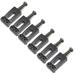 Bridge Saddles Guitar Tremolo Bridge Saddle For ST TL Electric Guitars 6PCS Black (six packs)