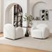 SEYNAR Modern Glam Boucle Upholstered Swivel Accent Armchair, 360 Degree Swivel Barrel Chair Set of 2 for Living Room