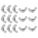 Uxcell 1/4 -20 Wing Nuts 15Pcs 304 Stainless Steel Fasteners Parts Butterfly Nut Smooth Finish for Repair Install