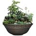 corinthian resin flower planter bowl bronze 12
