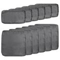 MYXIO 12-Piece Outdoor Cushion Covers Patio Sofa Cushion Covers Replacement Water Resistant Patio Cushion Cover Patio Seat Cushion Slip Covers Outdoor Couch Cushion Covers(Grey)