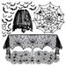 1 set of Halloween Table Runner Spiderweb Fireplace Cover Spiderweb Lampshade