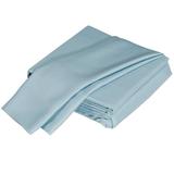 4-Piece Bamboo Viscose Sheet Set for Queen Size Bed Hotel Luxury Silky Soft Bed Sheets 320 Thread Count Sateen Weave Fitted Sheet Flat Sheet Two Pillowcases Light Blue