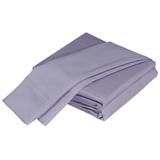 4-Piece Bamboo Viscose Sheet Set for Queen Size Bed Hotel Luxury Silky Soft Bed Sheets 320 Thread Count Sateen Weave Fitted Sheet Flat Sheet Two Pillowcases Light Purple