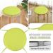 Hxoliqit Round Garden Chair Pads Seat Cushion For Outdoor Bistros Stool Patio Dining Room Four Ropes Seat Cushion Home Textiles Daily Supplies Home Decoration(Yellow) for Living Room Or Car