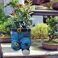 Outdoor and Garden Clearance Large CRAMAX Pants Resin Flower Pot Garden Flower Pot Decoration Ornaments