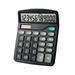 Andoer Blue/Pink/Black Desktop Calculator 12-Digit Large LCD Display Solar & Battery Dual Power