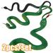 Happy date 2Packs Funny Rubber Snakes Looks Supper Real Realistic Snakes Pretty Good Gag Halloween Props Costume Fake Snakes Helping Save Garden