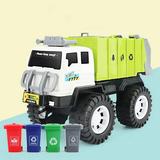 Large Garbage Truck Toys for Boys Realistic Trash Truck Toy with Trash Can Lifter and Dumping Function Garbage Sorting Cards for Preschoolers Toy Truck Gift for Boy Age 2 3 4 5 Years Old